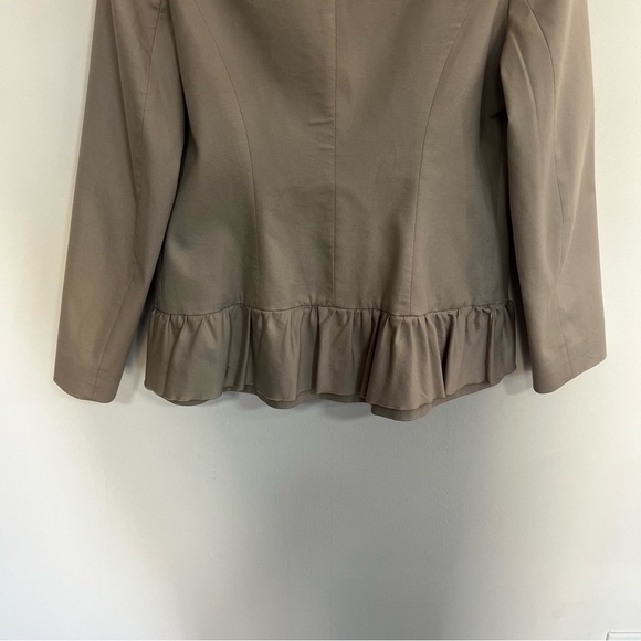 Red Valentino Ruffle Cotton Stretch Blazer Jacket - Picture 11 of 14